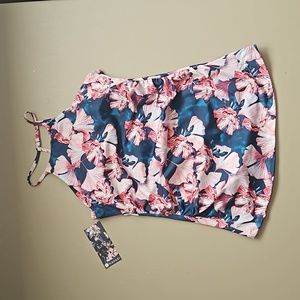 NWT Hapari Gingko High Neck Strappy Tankini Top